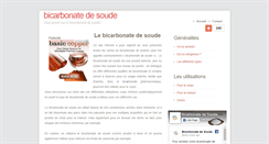 Desktop Screenshot of bicarbonatedesoude.net